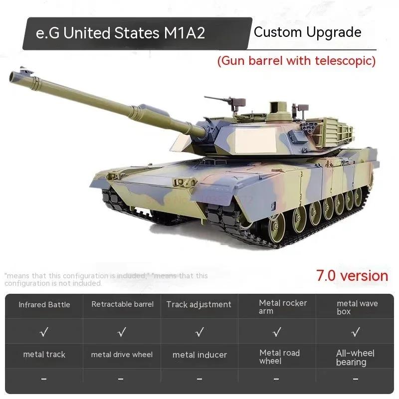 Kubing Ke Henglong Us M1a2 Abrams ܼ  ũ , ƿ ̺ ڽ  ׷̵ ,  ׷̵